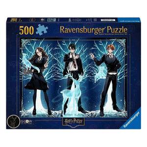 Ravensburger legpuzzel glow in the dark harry potter - 500st xxl