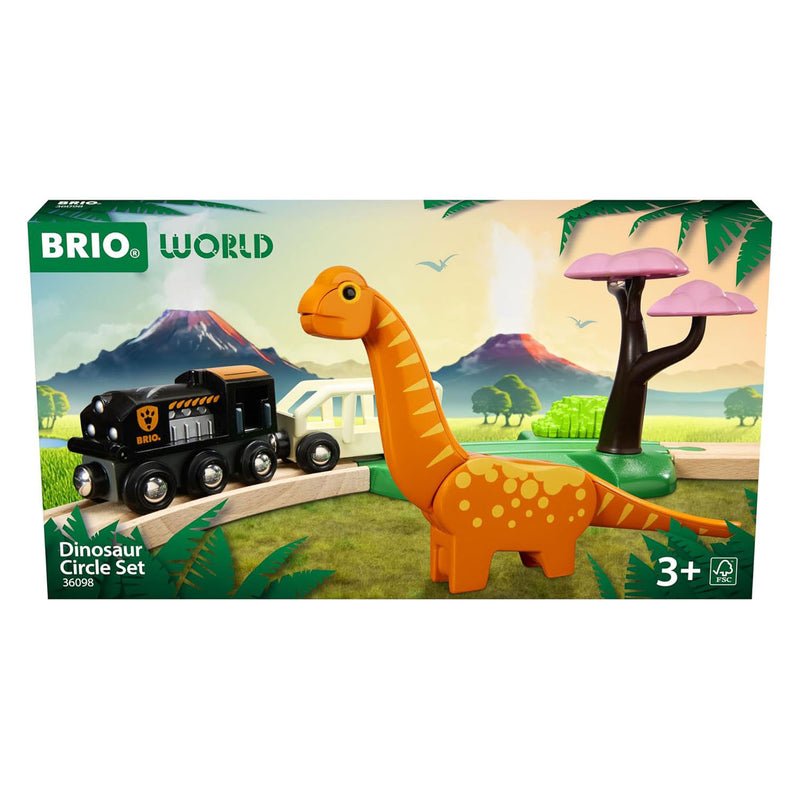 Load image into Gallery viewer, Brio treinbaan cirkel - dinosaurus - 12-delig
