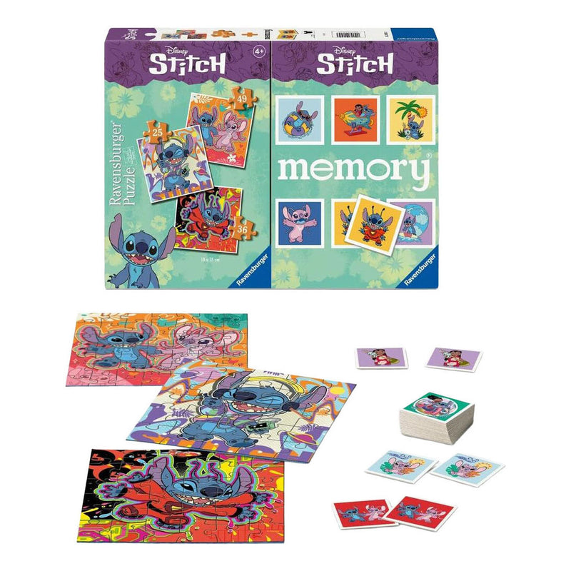 Load image into Gallery viewer, Ravensburger stitch 3-in-1 puzzel en memory - 25-36-49st.
