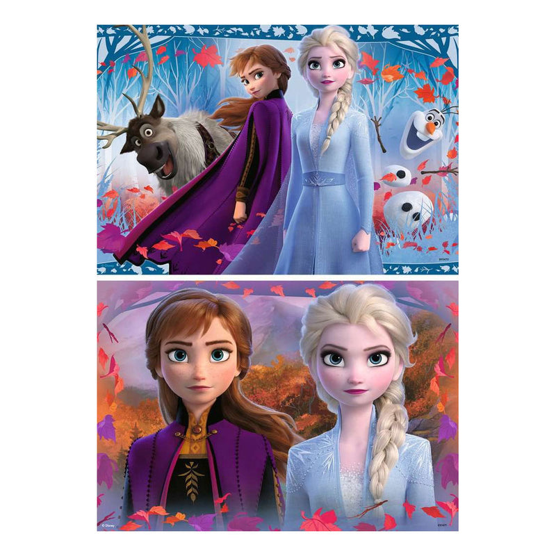 Load image into Gallery viewer, Ravensburger puzzel frozen 2 de reis naar het onbekende 2x12 stukjes
