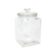 Voorraadpot glas vierkant met deksel 3l ã˜14,4xã˜24cm