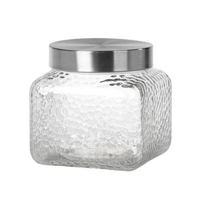Kitchen tools voorraadpot glas vierkant 1350ml