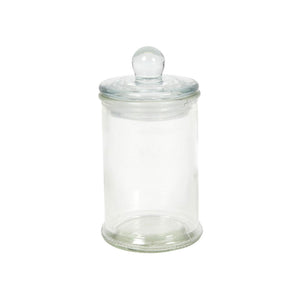 Voorraadpot glas knop ø6x11cm