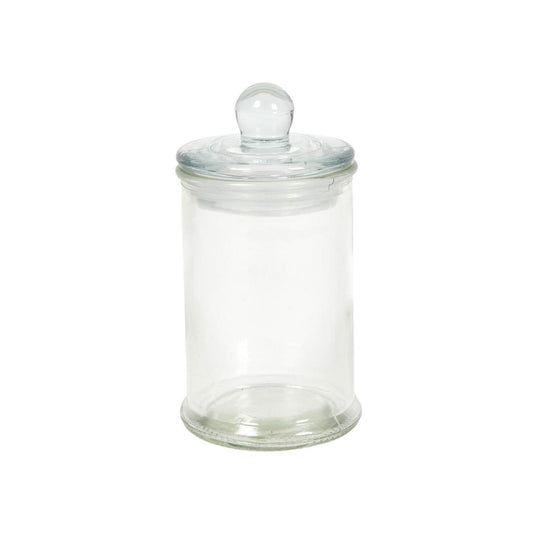 Voorraadpot glas knop ø6x11cm