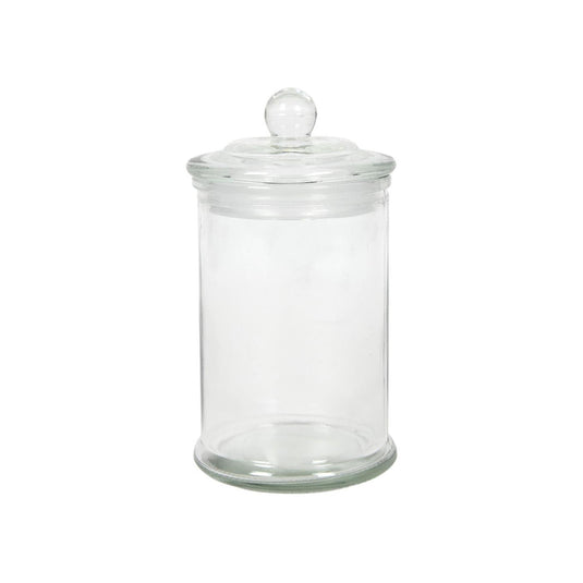 Voorraadpot glas knop ø8x14,5cm