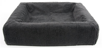 Afbeelding laden in galerijviewer, Bia bed fleece hoes hondenmand grijs
