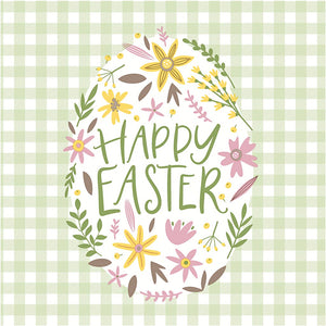Servetten, happy easter, afm 33x33 cm, 20 stuk 1 doos