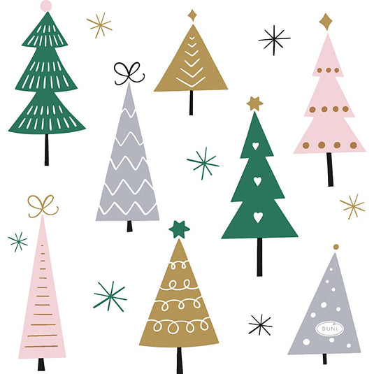 Duni servetten noel trees 33x33cm