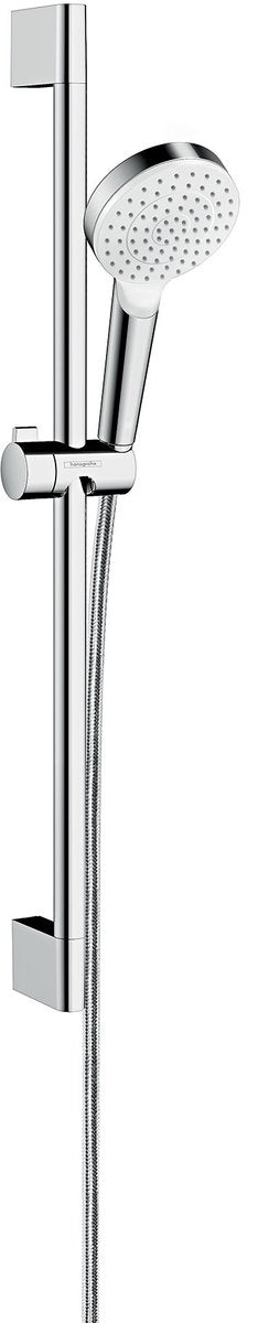 Hansgrohe glijstangset 65 cm - 1 straalsoort - chroom wit