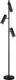Trio soka - vloerlamp - zwart mat - excl. 3x gu10 5 w - voetschakelaar