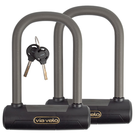Via velo heavy duty mini double shackle lock