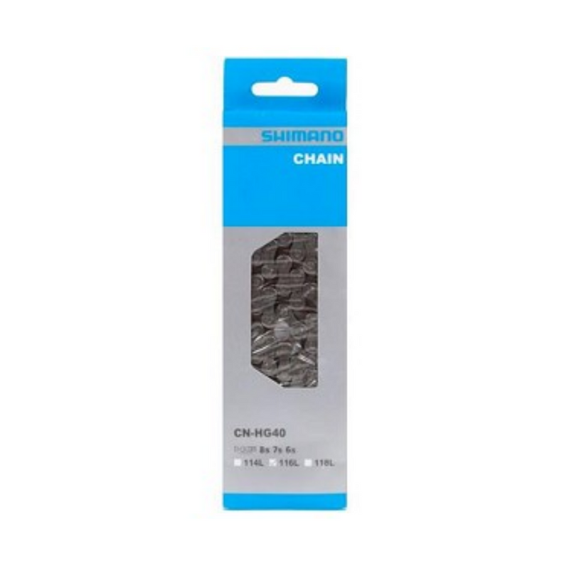 Afbeelding laden in galerijviewer, Shimano HG40 Ketting 6 7 8v 116 Schakels - Grijs
