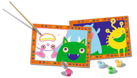 Ravensburger creart silly monsters - schilderen op nummer voor kinderen
