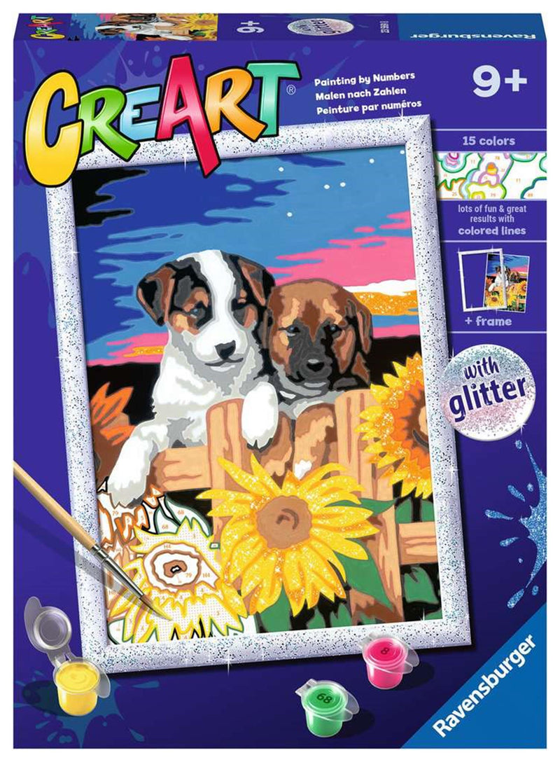 Load image into Gallery viewer, Ravensburger creart sunset paw-fection
