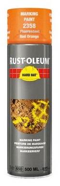 Rust-oleum spuitbus fluor rood oranje markeerverf 500ml