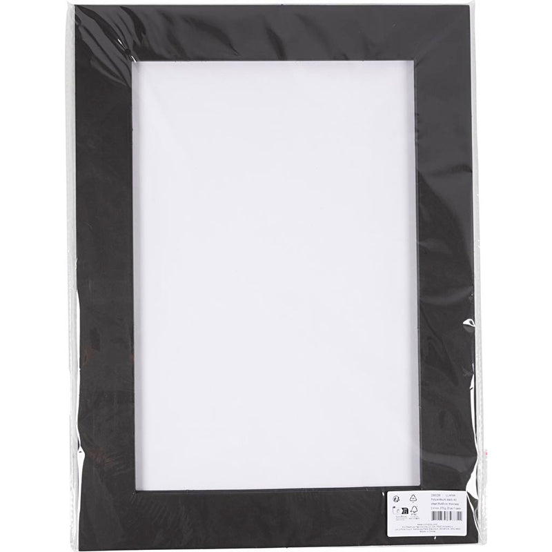 Afbeelding laden in galerijviewer, Https: www.cchobby.nl passepartout-lijsten-a3-vel-35x48-cm-dikte-0-4-mm-270-gr-zwart-25-stuk-1-doos
