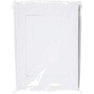 Creotime passepartout lijsten, afm a4+a6, uitsnede: 6,5x12,5+16x21 cm, 2x60 stuks, wit