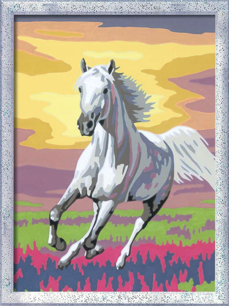 Load image into Gallery viewer, Ravensburger creart schilderen op nummer - paard bij zonsondergang
