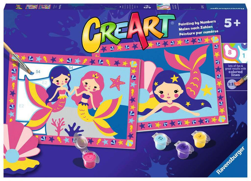Load image into Gallery viewer, Ravensburger creart mermaid magic - schilderen op nummer voor kinderen
