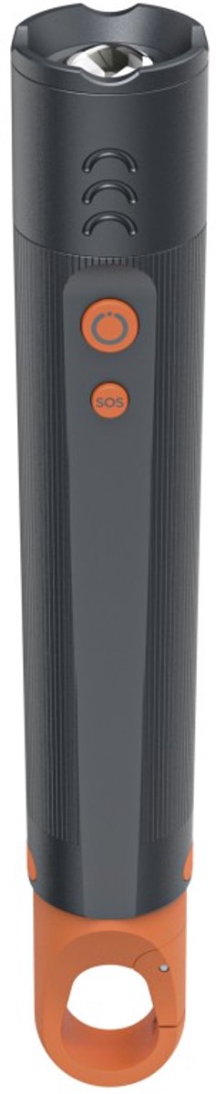 Hama zaklamp - flx600 - 600lm - incl. 3x aaa batterijen - alumimium - 4 standen + sos - zoom - karabijnhaak - zwart