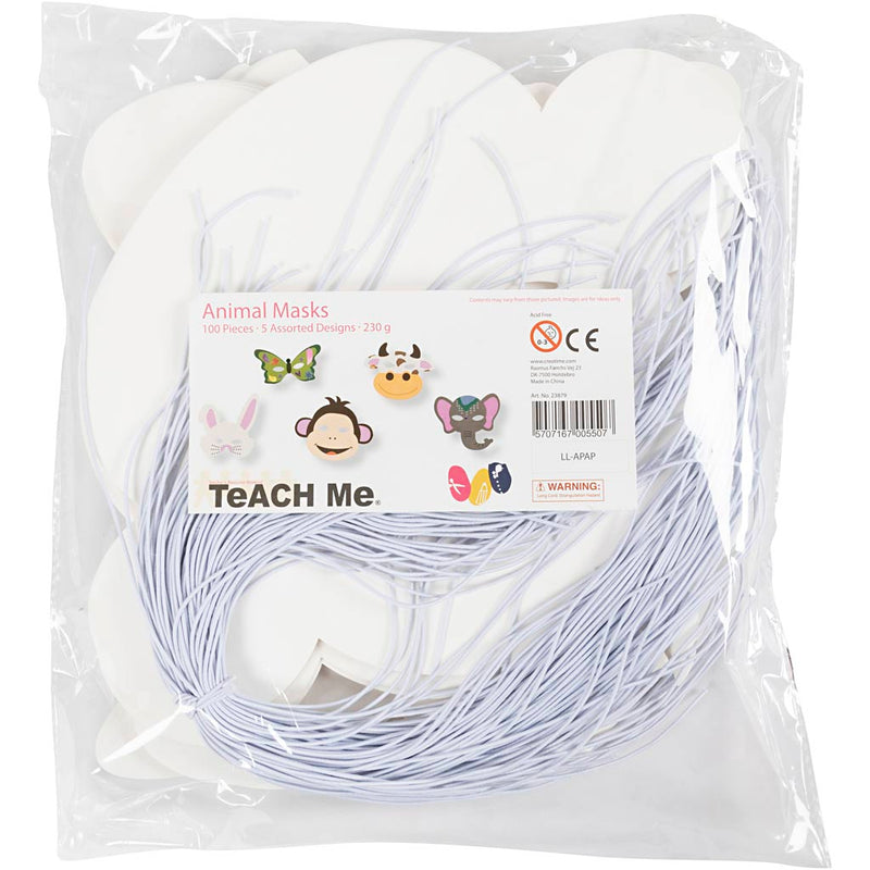 Load image into Gallery viewer, Https: www.cchobby.nl dierenmaskers-h-13-24-cm-b-20-28-cm-230-gr-wit-100-stuk-1-doos
