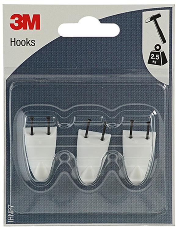 Load image into Gallery viewer, 3m 1052424 - haak voor plesterwerk en hout wit small | 1 stuks
