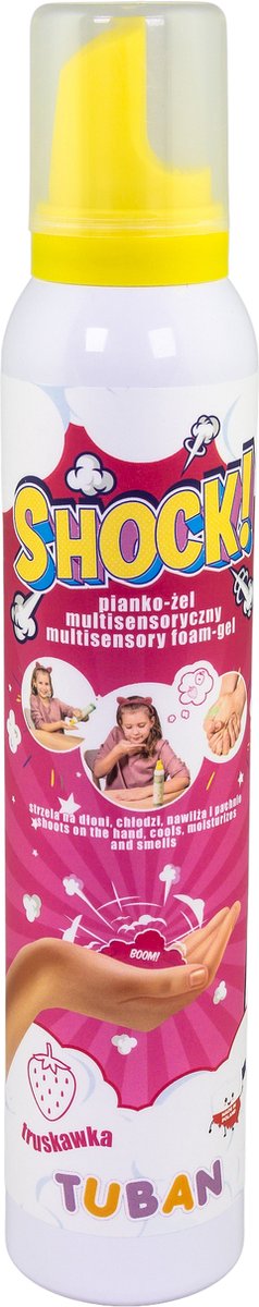 Tuban shock! multisensory foam-gel 200 ml aardbei