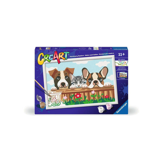 Ravensburger creart schilderen op nummer - kat en honden