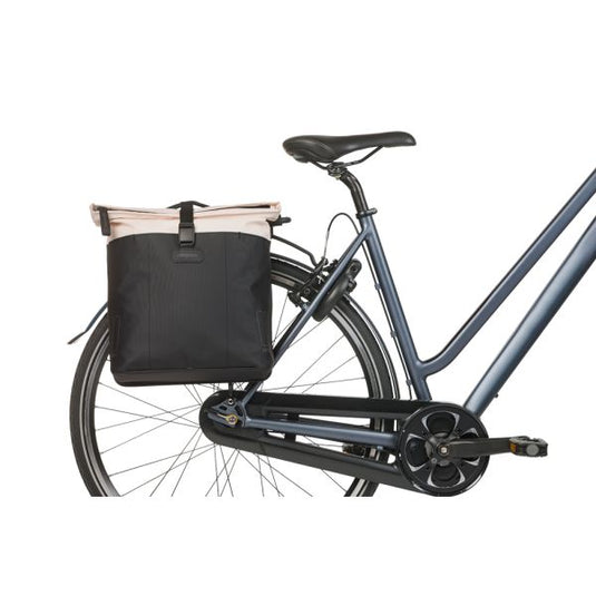 Basil tas vive dubbel wit zwart | mik | 35l