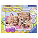 Ravensburger schilderen op nummer kat konijn puppie paard assorti | 4 stuks