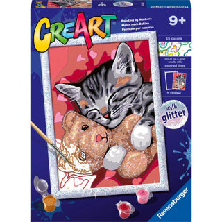 Load image into Gallery viewer, Ravensburger creart schilderen op nummer - vredige kitten
