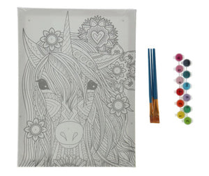 Schilderen op nummer unicorn canvas 30x40