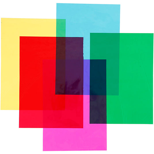 Creativ company cellofaan, vel 210x297 mm, diverse kleuren, 5x20 vel 1 doos