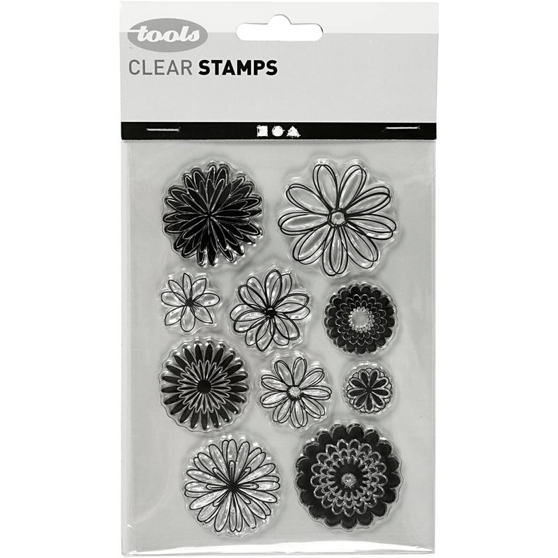 Load image into Gallery viewer, Creativ company http: www.cchobby.nl silicone-stempels-bloemen-vel-11x15-5-cm-1-vel
