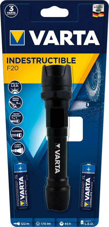Varta taschenlampe indestructible f20 lamp indestructible f20