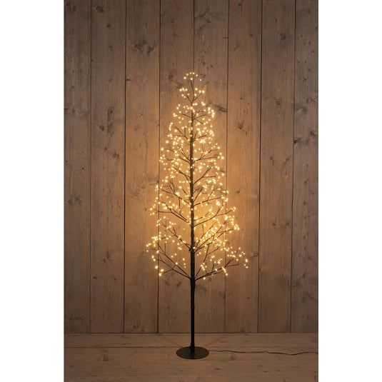 Anna's collection verlichte kerstboom 720led classic warm h150cm met flits functie, dimmer en timer ip44