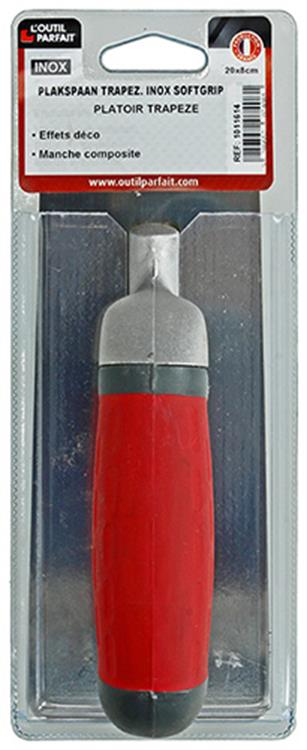 L?outil parfait 1011614 - plakspaan trapez. inox softgrip 20x8cm | 4 stuks