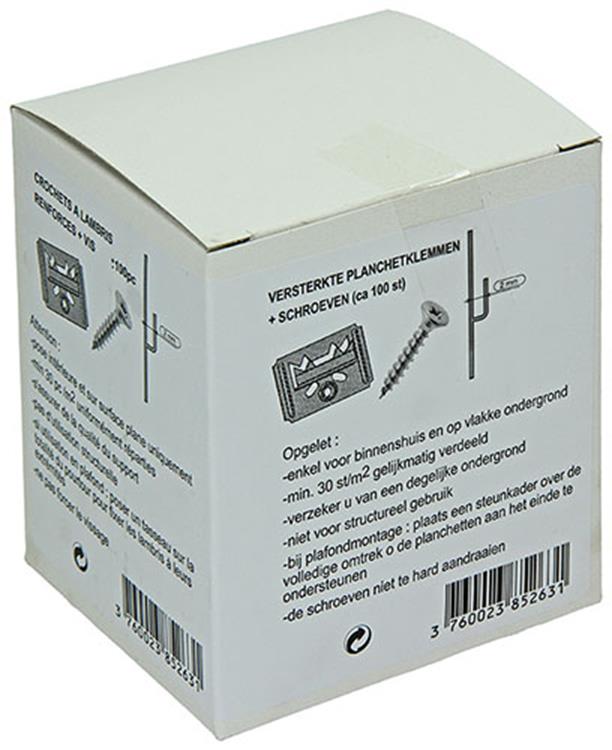 Load image into Gallery viewer, 1004670 - 100 verst. planchetteklemen met schroeven 2mm | 10 stuks
