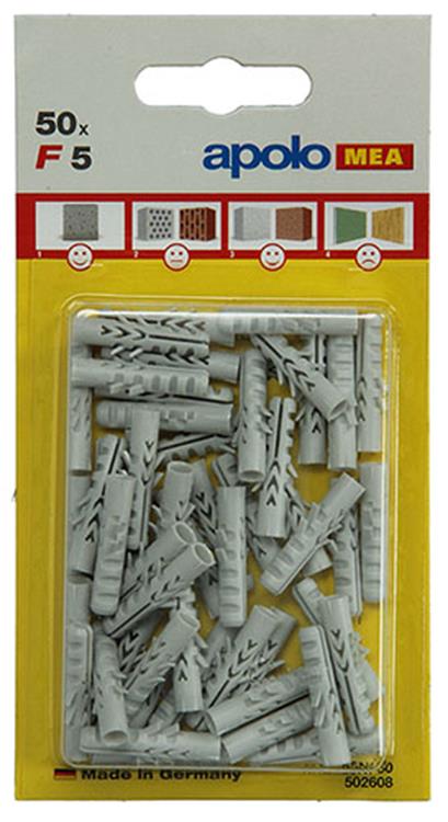 Load image into Gallery viewer, Celo 1015368 - 50 nylon pluggen f 502608 5 mm | 5 stuks
