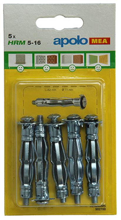 Load image into Gallery viewer, Celo 1015453 - 5 metale gipsplaatpluggen hrm 502700 11mm 5x16mm | 5 stuks
