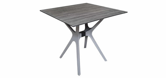 Sens tuintafel jasper 80x80cm kunststof donker grijs