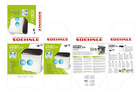 Soehnle 1059680 - airfresh wash 500 | 2 stuks