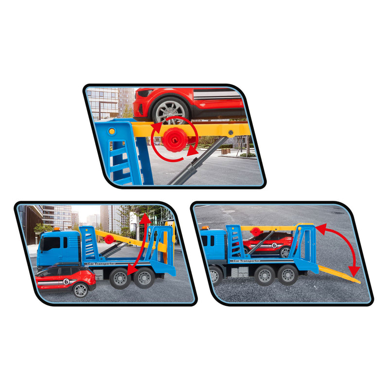Afbeelding laden in galerijviewer, Toi-toys vehicool autotransportwagen - 26cm
