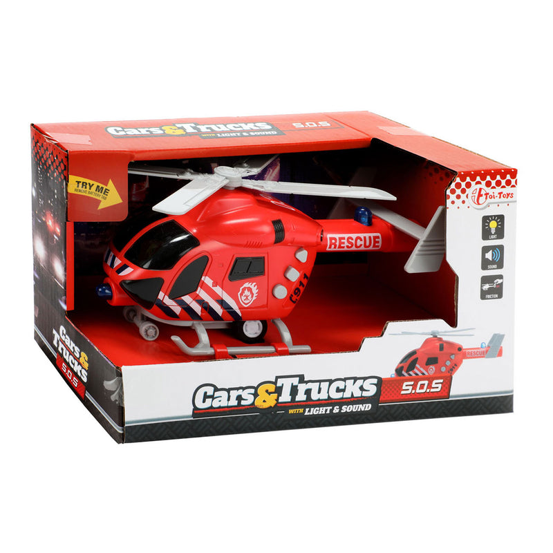 Load image into Gallery viewer, Toi-toys brandweer helikopter met licht en geluid
