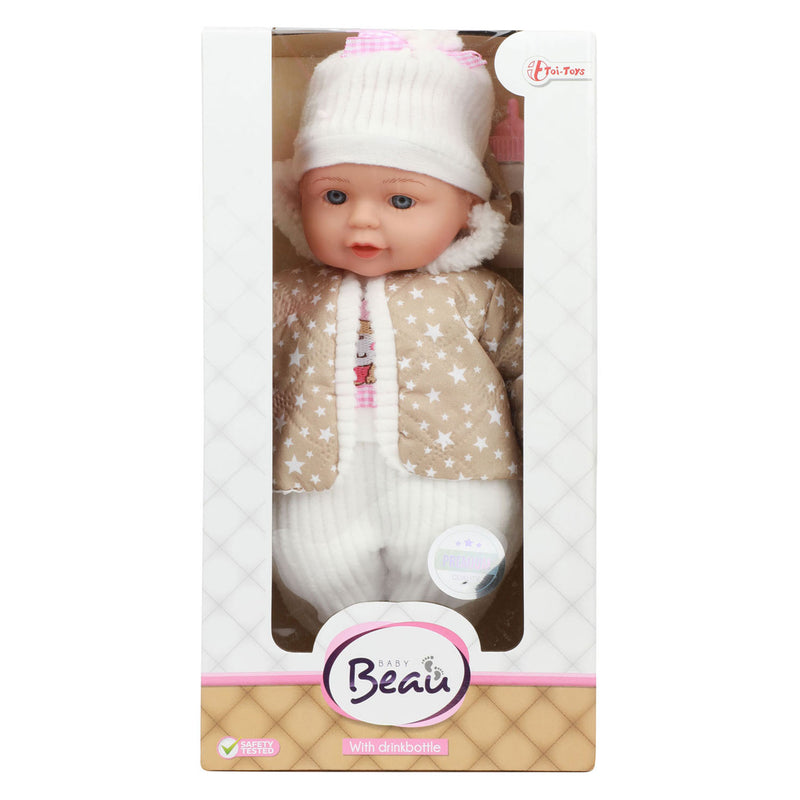 Load image into Gallery viewer, Toi-toys lovely baby babypop winterkleren en flesje
