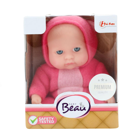 Beau baby babypopje met slaapmuts
