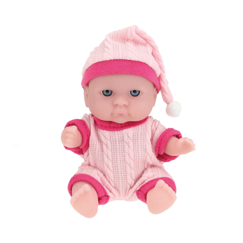 Load image into Gallery viewer, Toi-toys babypop met kledingset 14 cm lichtroze
