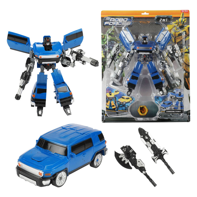 Load image into Gallery viewer, Roboforces veranderrobot - suv the super morpf blauw
