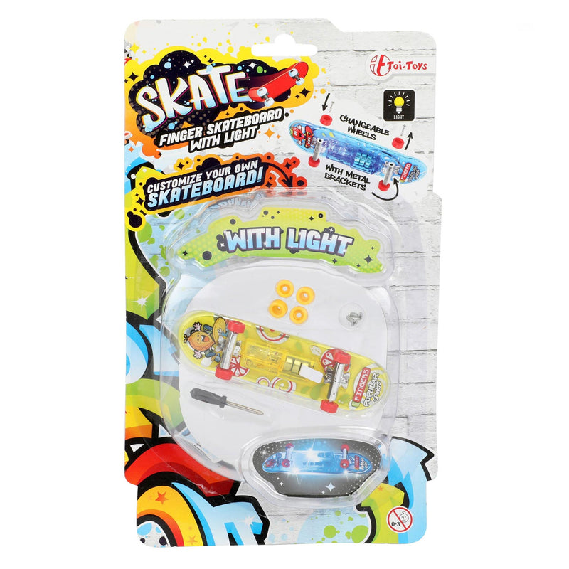 Load image into Gallery viewer, Toi-toys vinger skateboard met licht en extra wielen

