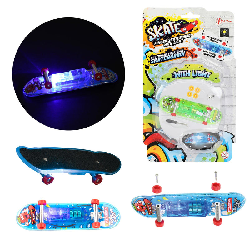 Load image into Gallery viewer, Toi-toys vinger skateboard met licht en extra wielen
